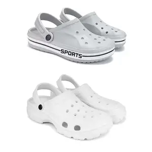 DRACKFOOT Men's Sandals Clogs| Lightweight Wear| Stylish & Easy to Wear For Men'S GRT-SAN-(2-COMBO)-3067-3122-8