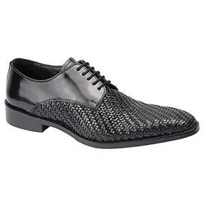 Harrykson London Men's Royal Walker Black Leather Formal Shoe - 10UK
