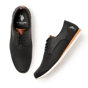 U.S. POLO ASSN. Mens CLEST BLK Black Casual Shoes - (UK7) (US8) (2FD24291Z01)
