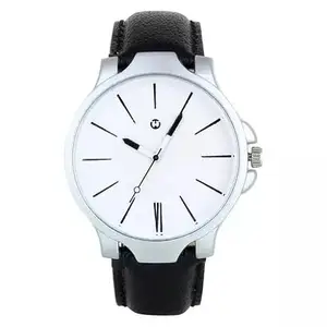 White Stainless Steel White Dial Day & Date Analog Men's Watch WT-96