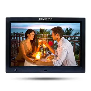 X Electron XElectron 12 inch IPS Digital Picture Frame with Motion Sensor, 1080P Resolution, Plays Images, Video & Music, USB/SD Card Slot, with Remote