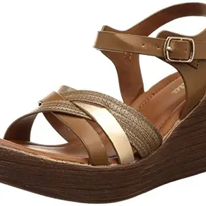 BATA Women's Quin Brown Fashion Sandals6 Kids UK (7614914)
