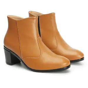 ELLE Women boots, Colour-Camel, Size-UK 4