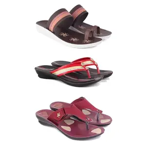 Women's Sandals | Lightweight Wear| Stylish & Easy to Wear For Women'S PCV-SAN-(COMBO-3)-1990-1958-1974-8