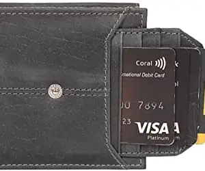 HINTZ Genuine Leather 100% Pure Wallet/Card Holder/Money Clip RFID Protected Multiple Card Slots Slim Stylish New Products