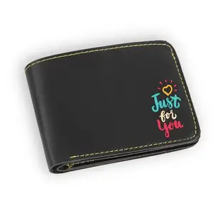 The Unique Gift Studio Just for You Mens Wallet Anniversary or Birthday Gift for Husband/Brother/Boyfriend/Friend - Black