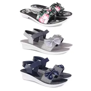 Women's Comfortable Sandal,Casual Lightweight Sandal for Everyday Wear | BT-(3-COMBO)-1965-1971-1972-6