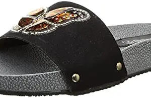 Sole Head Women's 308 Black Fashion Sandals-7 Uk (40 Eu) (308Black)