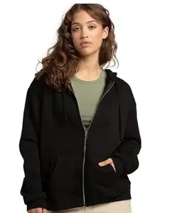 Nairobi Women’s Zipper Hoodie for Winter Wear Long Sleeve Kangaroo Pockets Hooded Jacket Sweatshirt for Winter Wear (S, Black)