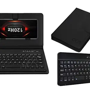 ACM Wireless Bluetooth Keyboard Case Compatible with Infinix Note 11s Free Fire Edition Mobile Flip Cover Stand Study Gaming Black