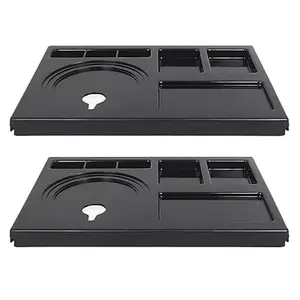 PAUL SONS Hospitality Kettle Tray Made of ABS Plastic Square, Hotel Room Serving Service Size: 16