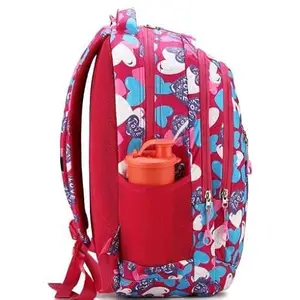 School Bag For Travel With Bottle Compartment | Trendy Water Resistant High Storage Bag For Men & Women | Boys & Girls Laptop Printed Backpack For Col| style - 1761 Women's Handbags