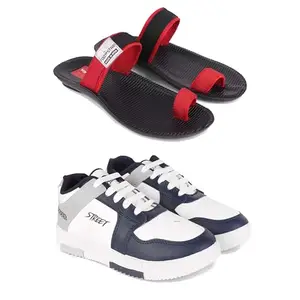 DRACKFOOT Men's Stylish Casual Shoes | Comfortable & Trendy Daily WearPremium Casual Shoes for MenGRT-SPO-(2-Combo)-3133-1075-9 Multicolor