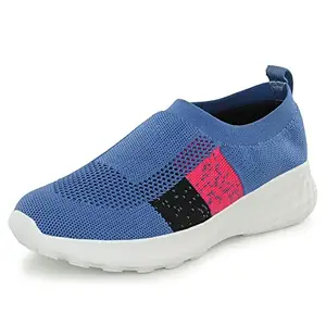 Bourge Women's Micam-z107 Running Shoes, Sky,Black and Pink, 05