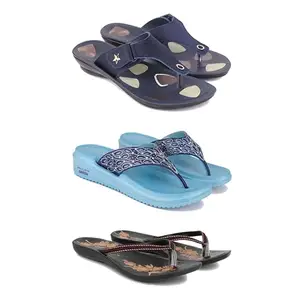 Women's Comfortable Sandal,Casual Lightweight Sandal for Everyday Wear | BTS-(3-COMBO)-1973-1888-O19-8-EURO-39