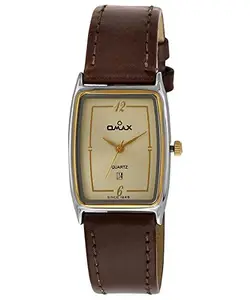 OMAX Analog Golden Dial Men's Watch - BGS175A001