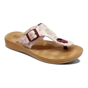 BRUTON Stylish Women's Sandals | Comfortable, Lightweight & Anti-Skid | PU Material Casual Footwear for Office & Daily Use