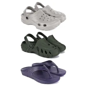 DRACKFOOT Men's Sandals | Lightweight Wear| Stylish & Easy to Wear For Men'S GRT-SAN-(3-COMBO)-3124-3137-3153-9