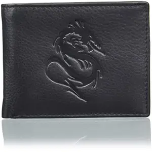 Justrack Men Black Color Genuine Leather Wallet (LWM00213-JT_5)