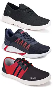 Axter Axter Men's (1249-9311-5012) Multicolor Casual Sports Running Shoes 7 UK (Set of 3 Pair)