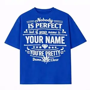 Crafted Signature Pure Cotton Graphic Print Round Neck Half Sleeves Regular Fit Unisex T-Shirt Featuring Viking Warrior Design “Never Underestimate The Power Your Name” _(07-TS-Nobody)