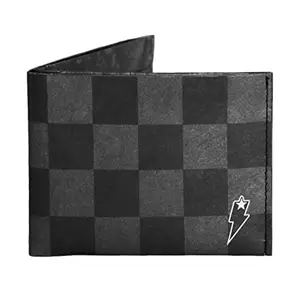 Supervek Checkered Paper Slim Wallet - Hypebeast Minimalist Stitched Bifold Mens Wallet - Men's Credit Card Holder Purse Wallets, Gifts for Him Boys Gents - RFID Blocking