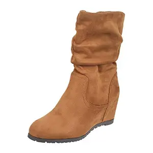 Metro Womens Synthetic Camel Boots (Size (6 UK (39 EU))