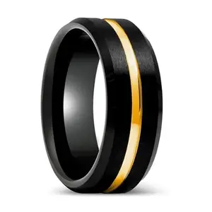 MEENAZ Black Rings for Men Combo Boys Boyfriend gents friends girls mens silver gold ring for men Black diamond Ring for Boys ad cz Stainless Steel finger Rings Stylish Fashion thumb band 449_19