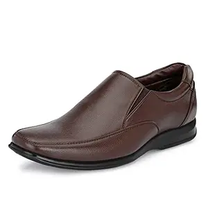 Centrino mens Moccasin Formal Shoe (Brown_8 UK_8659-2)