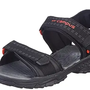 Campus SD-PF016 BLK/RED Men's Sandals & Floaters 6 UK