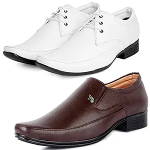 Relaxed Formal Shoes/Party Shoes/ 2 Shoes Combo with Free 2 Belt for Men and Boys (BAZAAR10433_PV-LNG-1007) Multicolor