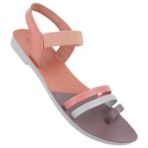 WALKAROO Women's Peach Sandals (WL7810) 7 UK