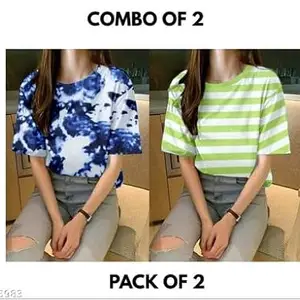 Trendy Women’s T-Shirt – Soft, Stylish, and Comfortable Tee for Everyday Fashion and Casual Wear Design No SH-P3027bluetai greenline2 S