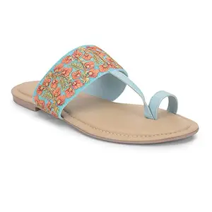 Liberty Women's DZL-846 Blue Casual Sandal (UK-5)