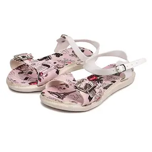 brauch Women's Eiffel Printed Sandal (Pink, 7)