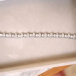 Silver Oval Stone Bracelet