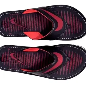 Flipflops for Men-Comfortable Slippers, Flipflops (Red, 10.5)
