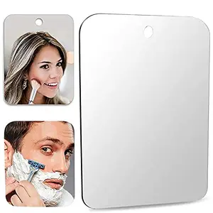 KENEM-X KENEM-X Portable Shaving Traveling Mirror Anti Fog Shower Mirror,Bathroom Fog Less Free Washroom Mirror(5X6.75 INCH)