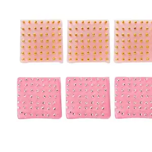 Sherly Fashion Upgarded Ear Nose Navel Body Piercing Studs earring for Piercing Gun Stud Earring | Classic Elegant Earrings | Minimalist Jewelry | Gift for Him/Her | Silver and Golden | Pack of 6