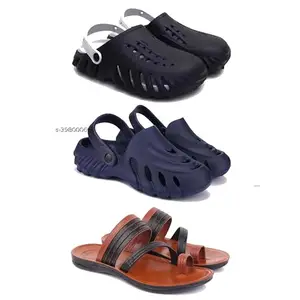 Men's Sandals | Lightweight Wear| Stylish & Easy to Wear For Men's PCV-SAN-(3-COMBO)-3149-3136-3151-10