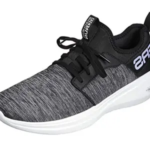Skechers mens GO RUN FAST - ALULIGHT Black/white Running Shoes -7 UK (8 US) (220047)