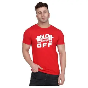 Men's Round Neck T-Shirt | Comfortable & Stylish Men's T-Shirt Idea for Gym, Sports, Casual Outings, or Lounge Wear - Large|2759 Black