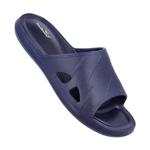 WALKAROO WC4298 Womens Casual and Regular Wear Slippers For Indoor & Outdoor - Navy Blue