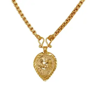 Paul chainss ohm hindu design thali or mangsutra for women - sharp heart type ohm