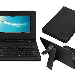 ACM Keyboard Case Compatible with Vivo V17 Mobile Flip Cover Stand Direct Plug & Play Device for Study & Gaming Black