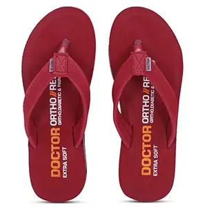 DOCTOR EXTRA SOFT House Slipper for Women's | Pregnancy | Orthopaedic & Diabetic | Bounce Back Technology | Anti-Skid | Memory Foam Cushion | Slippers for Girls & Ladies Daily Use D-15-Maroon-5