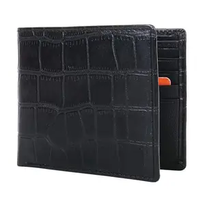 Zoom Shoes Genuine Leather Wallets for Men ZWB-103 | Formal Brown Premium Leather Wallet with RFID Blocking, Durable Stitching, Sleek Design, 10 Card Slots and 2 Cash compartments (Black)