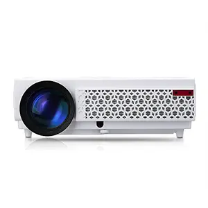 Play Bring Fun with Our New Indian Brand PLAY� Projector Full HD Video 3D LED USB+HDMI Ports Home Theater Projector 5000lm for Entertainment (White) - 1 Year Warranty with Customer Service