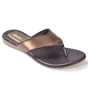 AJANTA Womens Copper Flats Sandal BL1392