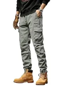 Lymio Cargo for Men || Cotton Cargo Pant || Drawstring Waist Pant (Also Available in Plus Sizes) (74-77)